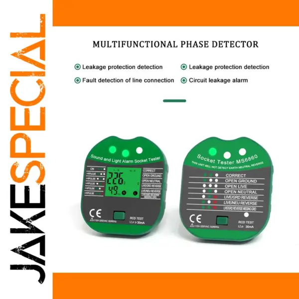 LEFAVOR LF6860 Voltage Socket Tester RCD 30mA