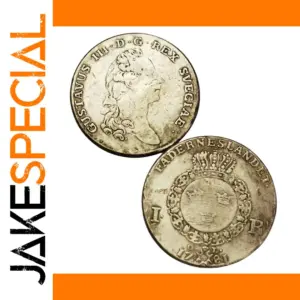 1781 Sweden Riksdaler Coin Replica
