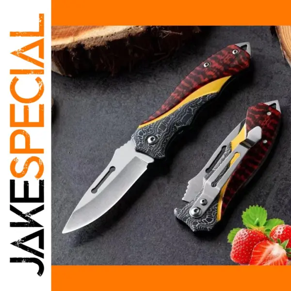 Stainless Steel Folding Knife for Meat and Fruit