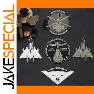 Glow-in-the-dark Helicopter PVC Morale Badge