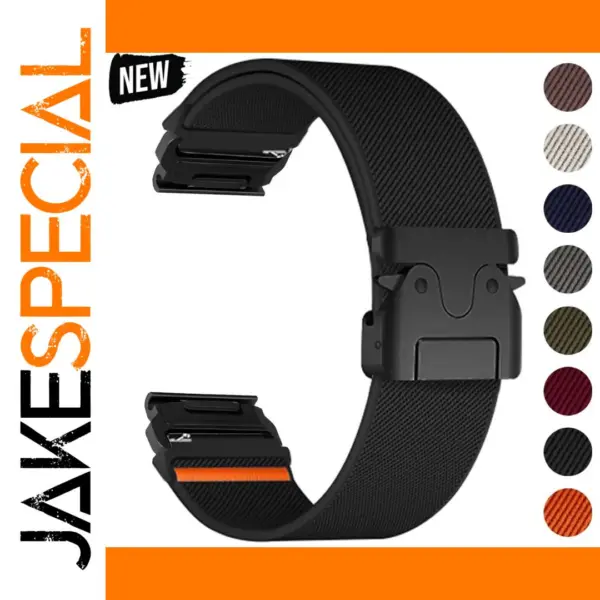 Nylon Quick Fit Strap for Garmin Fenix 7X and More