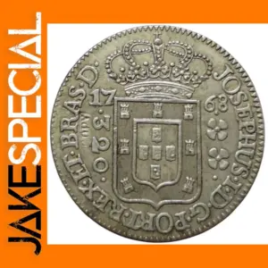 1768 Brazil 320 Reis Silver Plated Coin