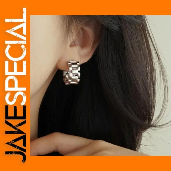 Dainty Geometric Hoop Earrings for Women