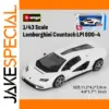 Bburago 1:43 Scale Lamborghini Countach LPI 800-4