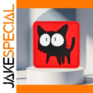 Black Cat PVC Tactical Hook & Loop Morale Patch