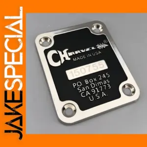 Charvel Guitar Neck Plate with Serial Number