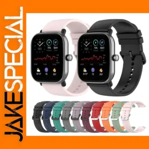 20mm Silicone Watch Strap for Amazfit & More