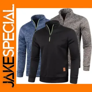 Men's Autumn Winter Half-Zip Sweatshirt
