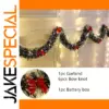 2m LED Tinsel Garland for Christmas Decor