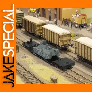 Evemodel HO Scale 1:87 Depressed Flat Car Model C8770