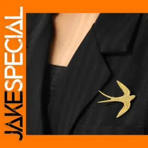 Stainless Steel Swallow Brooch for Women