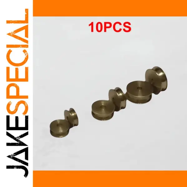 10PCS Mini Brass Pulleys 3-8mm for RC Models