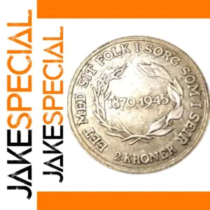 1945 Denmark 2 Kroner Coin Replica