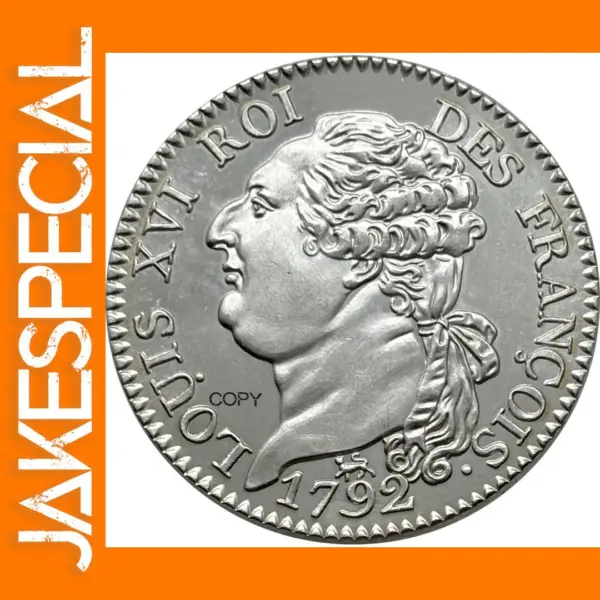 1792 Louis XVI Silver Plated Commemorative Coin