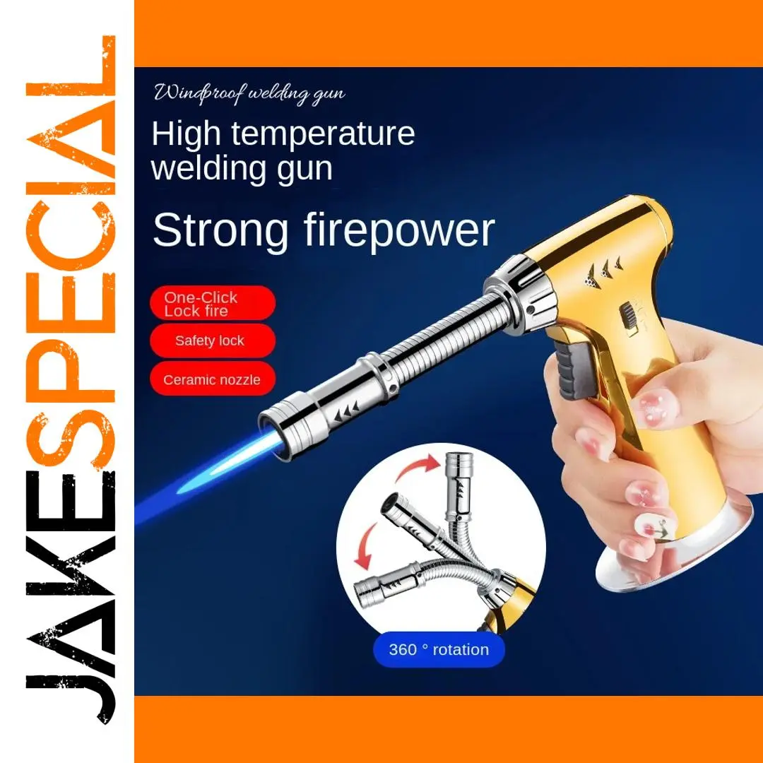Jewelry Welding Cigar Lighter Long Windproof Butane Turbo Torch 1 Jewelry Welding Cigar Lighter Long Windproof Butane Turbo Torch