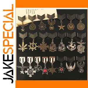 Navy British Style Metal Chest Badge