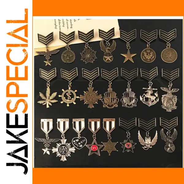 Navy British Style Metal Chest Badge