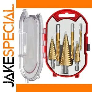 6-Piece Titanium Coated Step Drill Bit Set