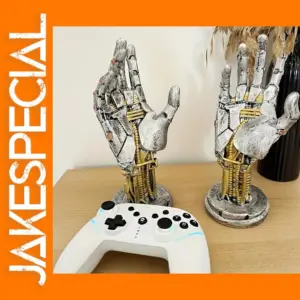 Cyberpunk Controller Stand with Robot Hands