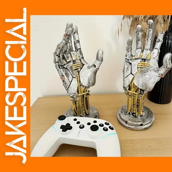 Cyberpunk Controller Stand with Robot Hands