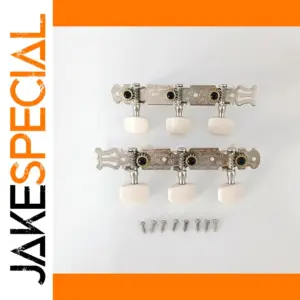 Golden Chrome Classical Guitar Tuning Pegs Set