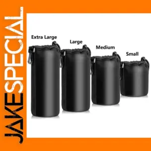 Camera Lens Pouch Set for DSLR Lenses