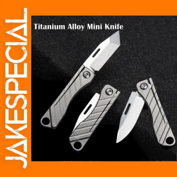 Titanium Alloy Mini Folding Knife EDC Tool