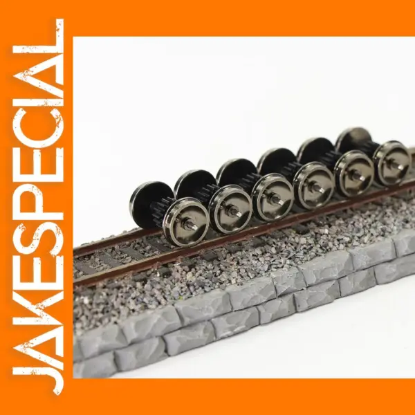 4pcs HO Scale Metal Wheels for Model Trains