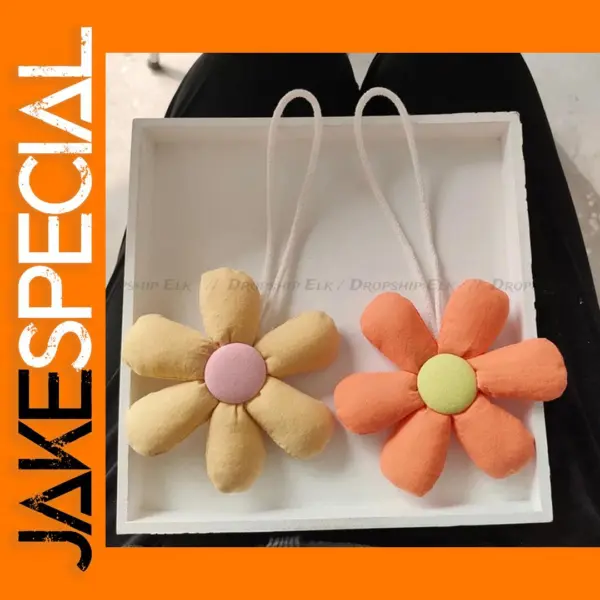 Candy Fabric Flower Keychain for Bags