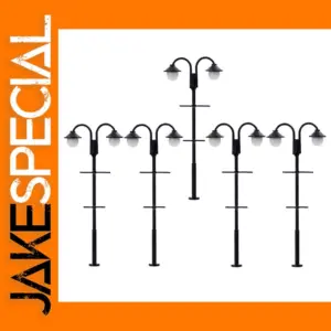 Evemodel LYM60 5pcs HO Scale Street Lamps