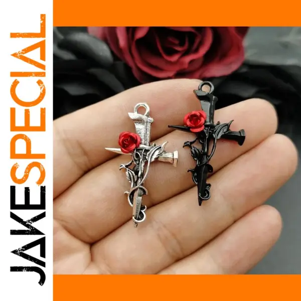 10pcs Neo-Gothic Zinc Alloy Sword Charms