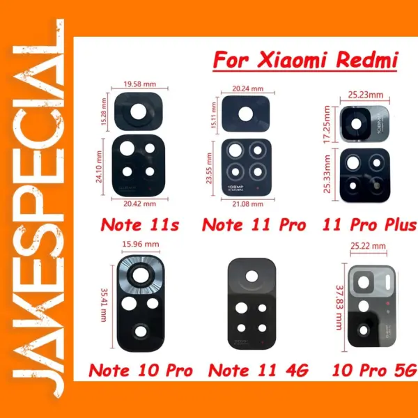 Camera Lens for Xiaomi Redmi Note Series