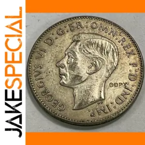 1939 Australia George VI Silver Plated Coin Copy