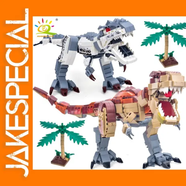 Jurassic Dinosaur Model Building Blocks Set