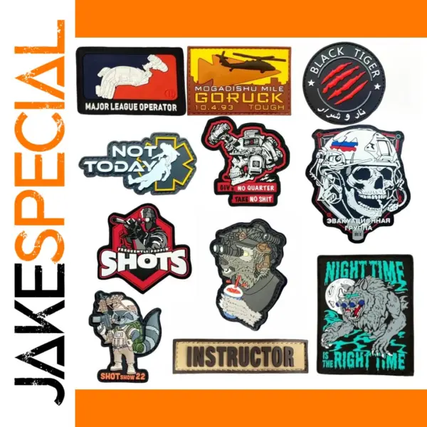 Night Time Wolf Tactical PVC Patch Kit