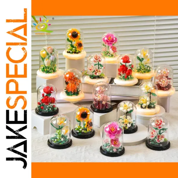 DIY Micro Flower Building Blocks Set