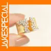Gold Color Geometric CZ Stone Fashion Ring