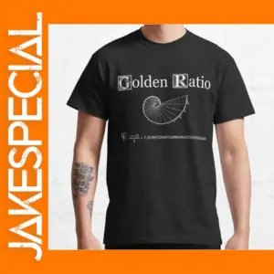 Golden Ratio Nautilus Graphic T-Shirt for Men