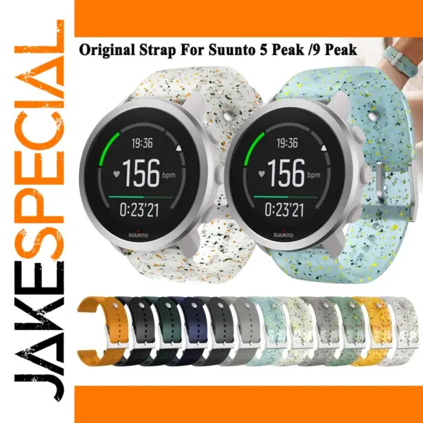 Silicone Strap for Suunto 5 & 9 Peak Model 22mm
