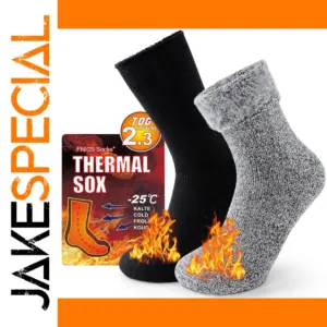 Winter Thermal Socks 2 Pairs for Skiing Hiking