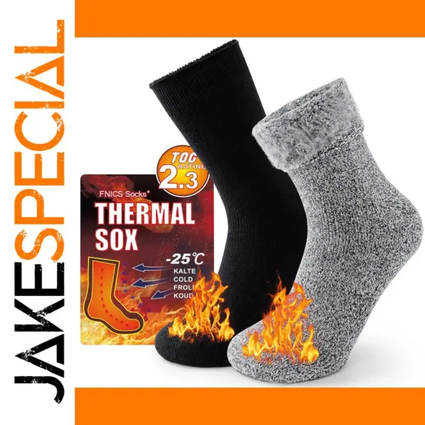 Winter Thermal Socks 2 Pairs for Skiing Hiking