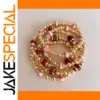 Rainbow Beaded Stretch Bracelet for Women