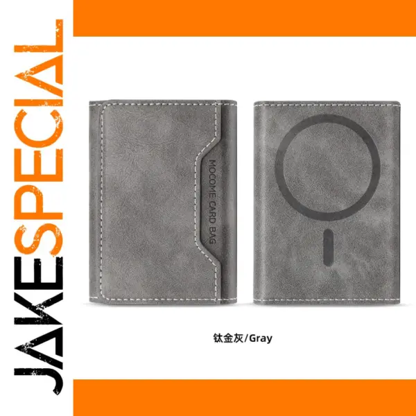 Magnetic Leather Wallet for iPhone 12-16 Series