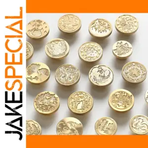 Antique Brass Wax Seal Stamp Head 3D Design