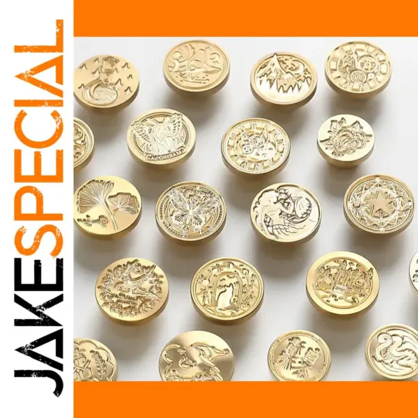 Antique Brass Wax Seal Stamp Head 3D Design