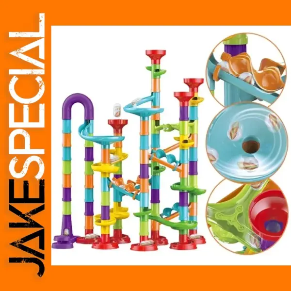 Building Blocks Marble Run Race Track Set
