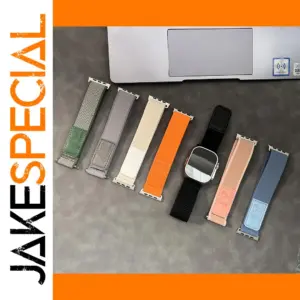 Nylon Leather Strap for Apple Watch Series 10/9/8/7/6/5