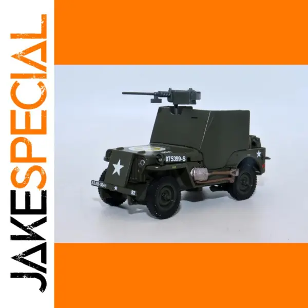 1/43 Scale Diecast 1945 Armored Jeep Model