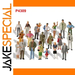 20pcs O Scale 1:43 Plastic Standing Figures
