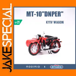 1:24 MT-10 Dnepr Motorcycle Model with Sidecar